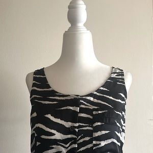Zebra print tank